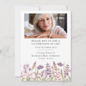 ワイルドフラワーのお別れ会 命の喜びの祭典 招待状 (正面)