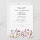 ワイルドフラワーのお別れ会 命の喜びの祭典 招待状 (裏面)