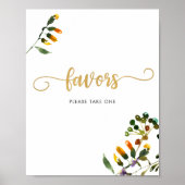 ワイルドフラワーのお土産 どうぞおひとつお持ちください 看板 ポスター (正面)