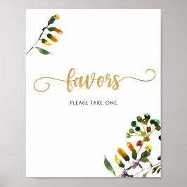 ワイルドフラワーのお土産　どうぞおひとつお持ちください 看板 ポスター