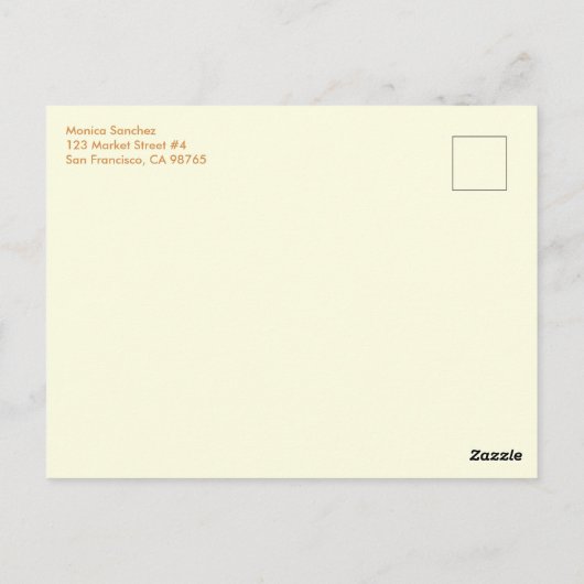 ワイルドフラワーのつる植物ピンクカスタムグリーンの日付を保存 ポストカード (裏面)