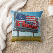 ワイルドフラワーのアメリカ製の看板 クッション (ブランケット)