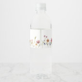 ワイルドフラワーのウォーターボトルラベル ペットボトルラベル (裏面)