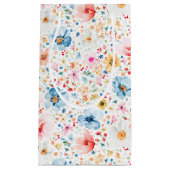 ワイルドフラワーのエレガントでロマンチックな夏のギフト スモールペーパーバッグ (正面)