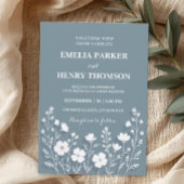 ワイルドフラワーのエレガントペイ結婚ンクル 招待状