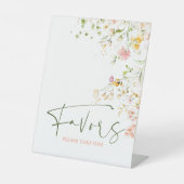 ワイルドフラワーのサマー・メドウの引き出物サイン 台座サイン (正面)