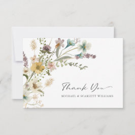 ワイルドフラワーのサンクスカード サンキューカード