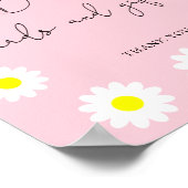 ワイルドフラワーのデイジー – ブックカードとギフト ポスター (角)