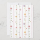 ワイルドフラワーのバースデー・タイムカプセルカード 招待状 (裏面)