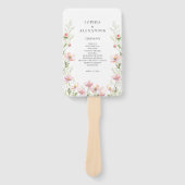 ワイルドフラワーのファン結婚のセット。 ハンドファン (正面)