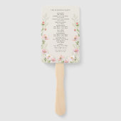 ワイルドフラワーのファン結婚のセット。 ハンドファン (裏面)