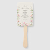 ワイルドフラワーのファン結婚のセット。 ハンドファン (正面)