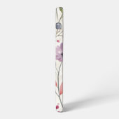 ワイルドフラワーのフローラお洒落パターン SAMSUNG GALAXYケース (左側面)