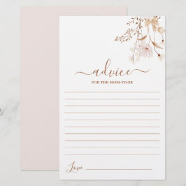 ワイルドフラワーのフローラアドバイスがカードになる