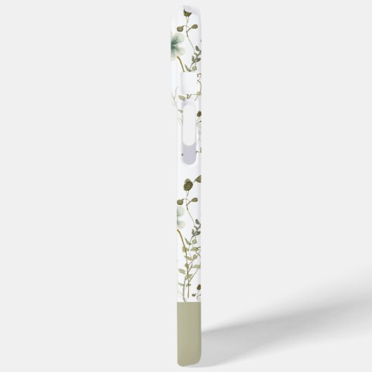 ワイルドフラワーのフローラパーソナライズされた名 Case-Mate iPhoneケース (裏面 / 左)