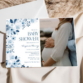 ワイルドフラワーのフローラ赤ちゃんシャワー写真 招待状