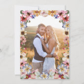 ワイルドフラワーのブライズシャワー 招待状 (裏面)