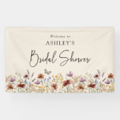 ワイルドフラワーのブライズシャワー 横断幕 (横)