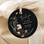 ワイルドフラワーのブライダルシャワーのお礼 フェイバータグ