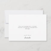 ワイルドフラワーのブライダルシャワーの感謝カード サンキューカード (裏面)