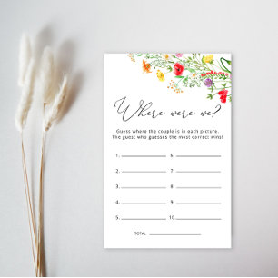 ワイルドフラワーのブライダルシャワーゲーム