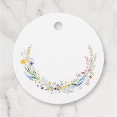 ワイルドフラワーのブライダルシャワー フェイバータグ (裏面)