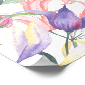 ワイルドフラワーのベイビーシャワーの歓迎 ポスター (角)