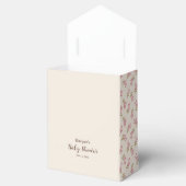 ワイルドフラワーのベイビーシャワー 春の花 ピンクの可愛い フェイバーボックス (オープン)