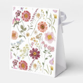 ワイルドフラワーのベビーで開花の赤ちゃんシャワー フェイバーボックス (裏面サイド)