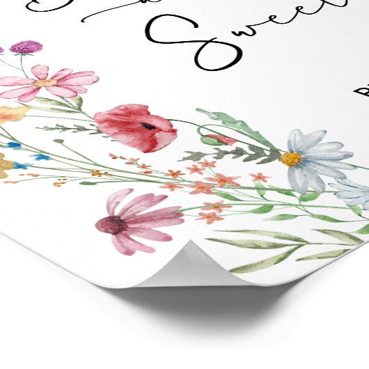 ワイルドフラワーのベビーは甘い ポスター (角)