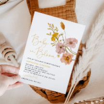 ワイルドフラワーのベビーシャワー、ベイビー・イン・ブルーム