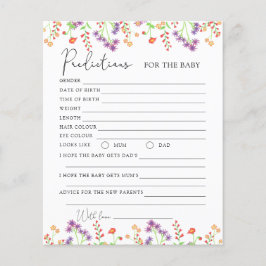 ワイルドフラワーのベビー予測