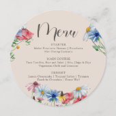 ワイルドフラワーのボホ素朴ワイルドフラワーラウンド メニュー (正面)