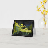 ワイルドフラワーの写真ノートカード カード (黄色い花)