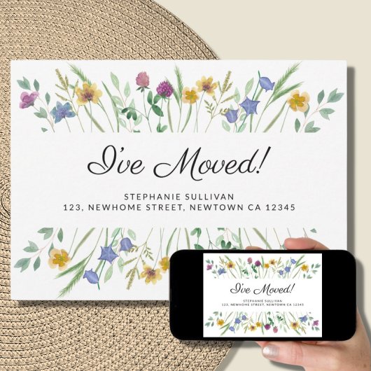 ワイルドフラワーの動きのお知らせを移動 案内状