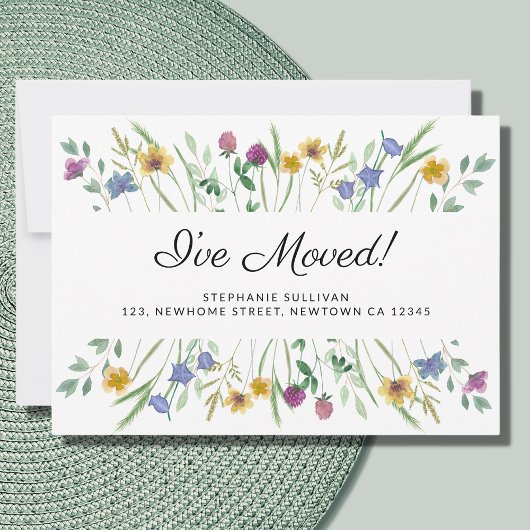 ワイルドフラワーの動きのお知らせを移動 案内状