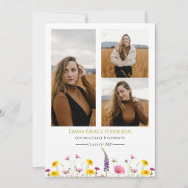 ワイルドフラワーの卒業発表と写真 案内状