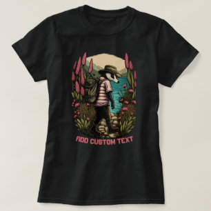 ワイルドフラワーの可愛いトラベラーバッジャー、バッジャー好き Tシャツ