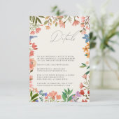 ワイルドフラワーの台本詳細カード エンクロージャーカード (スタンド正面)