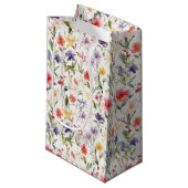 ワイルドフラワーの喜び カラフル スモールペーパーバッグ (正面アングル)