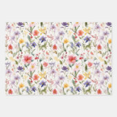ワイルドフラワーの喜び ラッピングペーパーシート (正面)