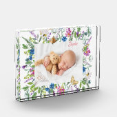 ワイルドフラワーの境界の写真 フォトブロック (左)