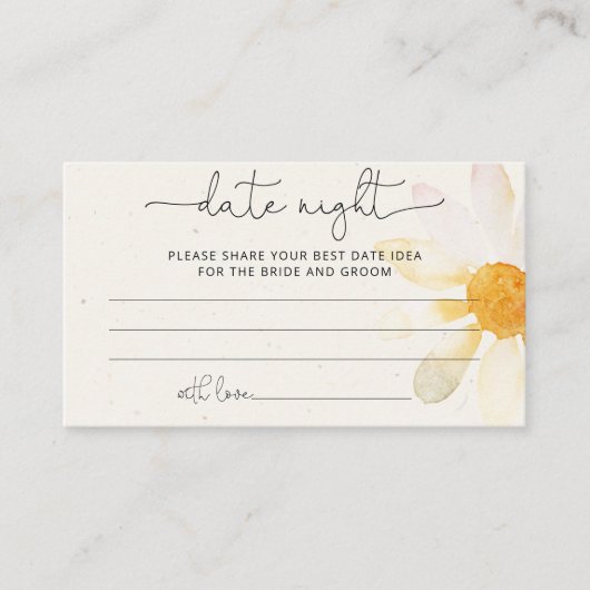 ワイルドフラワーの夜のアイディアのエンクロージャカード エンクロージャーカード (正面)