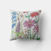 ワイルドフラワーの夢 クッション (裏面)