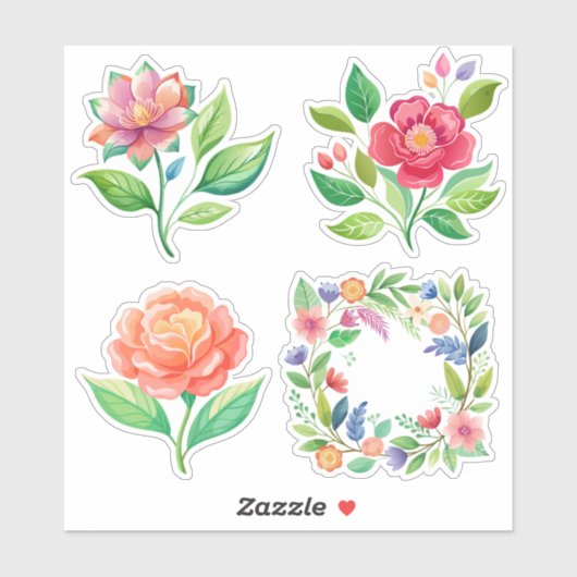 ワイルドフラワーの夢：大きなカスタムカットのビニールシール シール (シート)