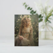 ワイルドフラワーの女性 ポストカード (スタンド正面)