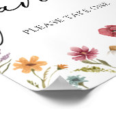 ワイルドフラワーの好意サイン ポスター (角)