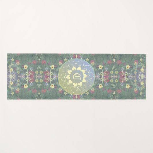 ワイルドフラワーの対称性 ヨガマット (正面(横))