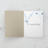 ワイルドフラワーの小さな女の子スケッチありがとう カード (内部)