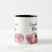 ワイルドフラワーの恵みを数える ツートーンマグカップ (中央)